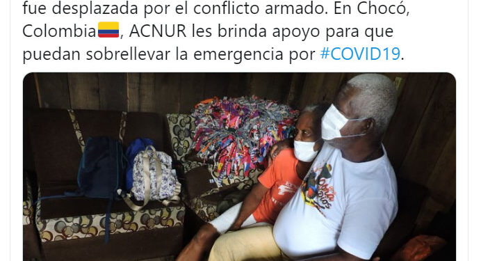 Acnur brinda apoyo en emergencia del COVID-19
