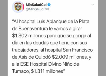 $ 2.009 millones para el Hospital de Quibdó