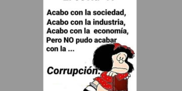 Caricatura. COVID-19 acabó todo, menos la corrupción