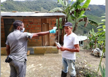 Visitas a más de mil hogares en Carmen de Atrato para prevenir el COVID-19