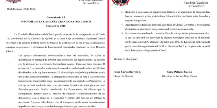 Informe de la campaña Gran Donatón Chocó