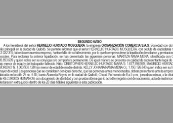 Edicto. Segundo aviso.