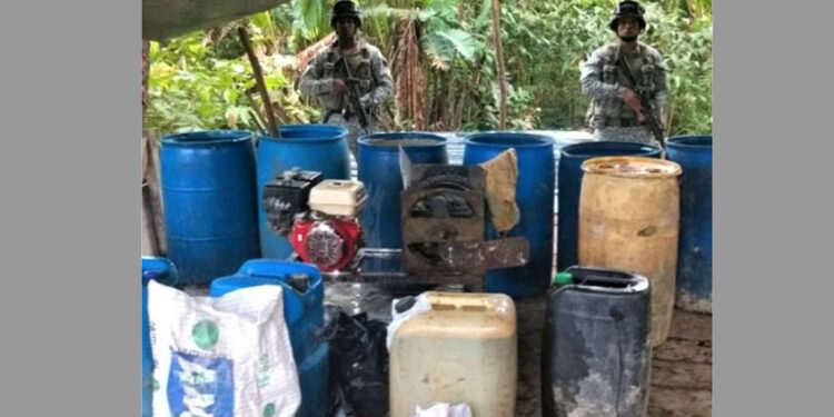 Destruyen laboratorio de coca en Litoral de San Juan