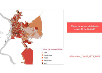 El 13,7% de las manzanas de Quibdó tiene alta vulnerabilidad al COVID-19