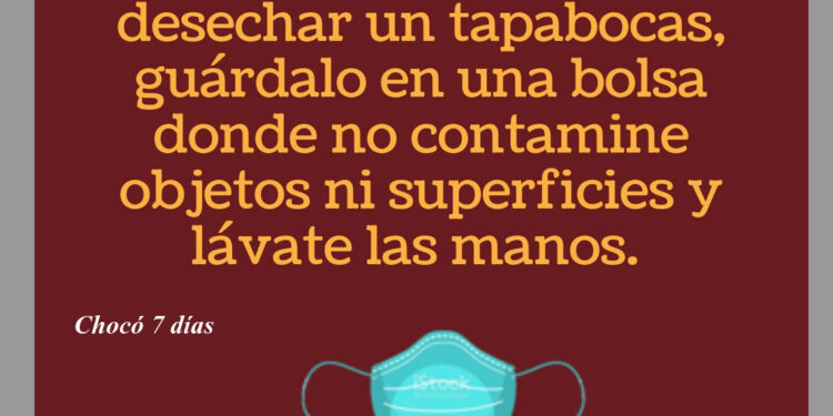 Sobre la reutilización o desecho de tapabocas