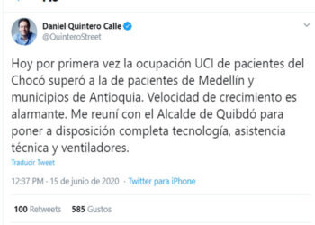 Alcalde de Medellín ofrece apoyo a Quibdó