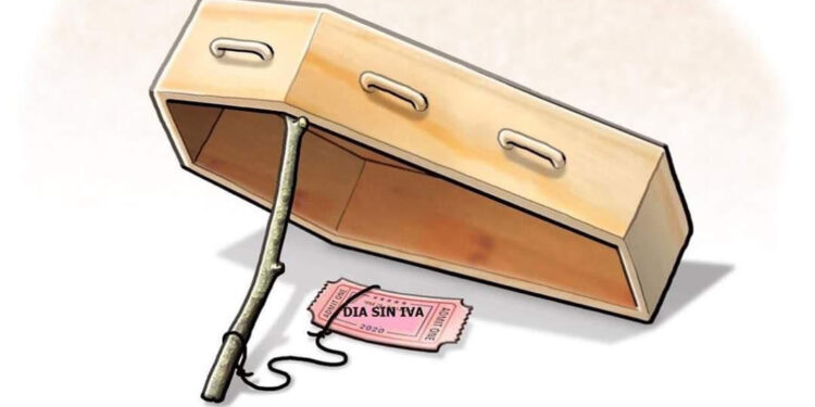 Caricatura sobre el Día sin IVA
