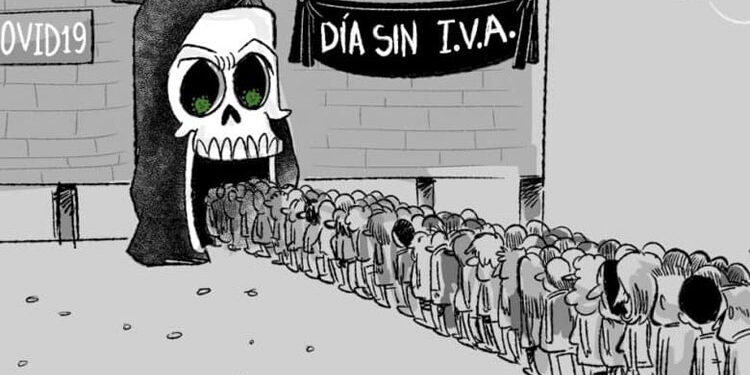 Caricatura. El Día sin IVA.