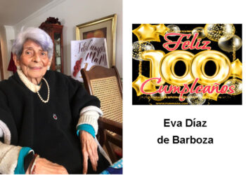 Eva Díaz Ferrer vda. de Barboza, 100 años