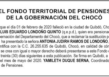 Edicto Luis Eduardo Londoño Quinto
