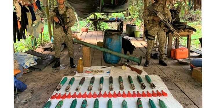 Incautan artefactos explosivos del ELN