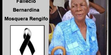 Falleció Bernardina Mosquera Rengifo