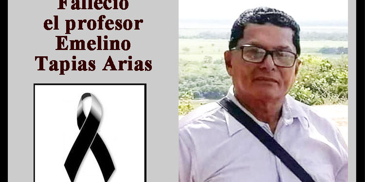 Falleció el profesor Emelino Tapias Arias
