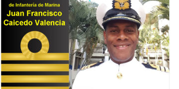Juan Francisco Caicedo Valencia, Capitán de Navío