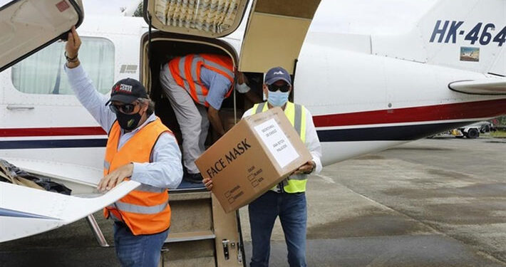 Ayudas contra el COVID-19 son transportadas por pilotos voluntarios