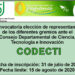 Convocatoria elección de representantes  de los diferentes gremios ante el  Consejo Departamental de Ciencia, Tecnología e Innovación  CODECTI