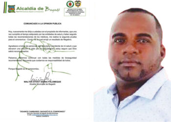 Alcalde de Bagadó ya es negativo para COVID-19