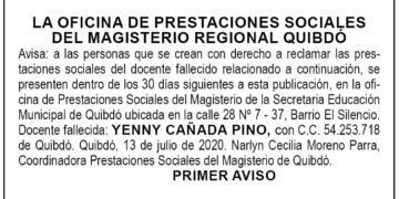 Edicto 1 aviso Yenny Cañada Pino