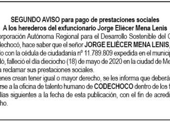 Edicto 2 Jorge Eliécer Mena
