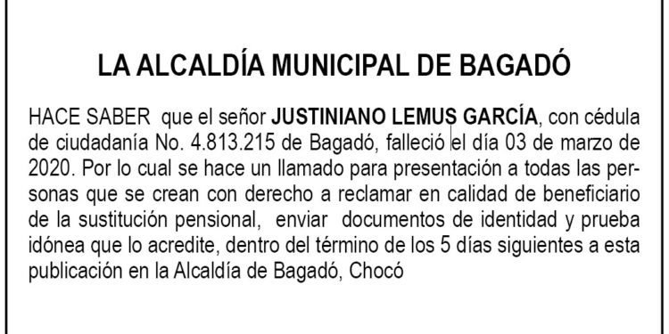 Edicto Justiniano Lemus García