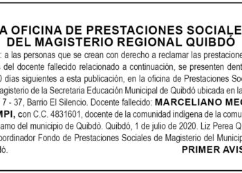 Edicto 1 aviso Marceliano Mecha Nampi