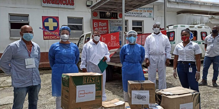 Jóvenes chocoanos y sector privado llevan elementos de protección a seis hospitales del Chocó