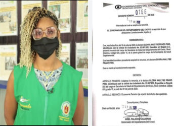 Gobernador aceptó renuncia de la secretaria de salud
