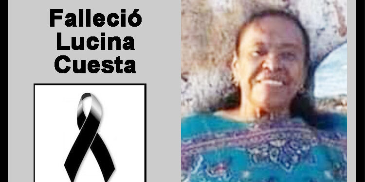 Falleció Lucina Cuesta