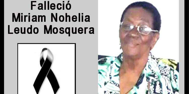 Falleció Miriam Nohelia Leudo Mosquera