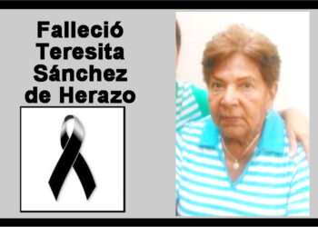 Falleció Teresita Sánchez de Herazo