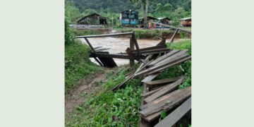 Invierno destruye puente en Bahía Solano