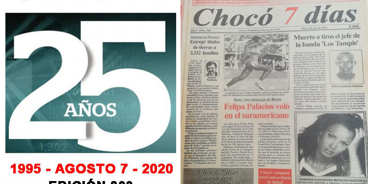 Edición 300 de Chocó 7 días: mayo 25 de 2001