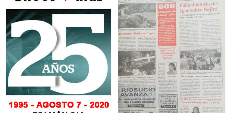 Edición 500 de Chocó 7 días: abril 22 de 2005