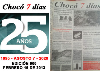 Edición 900 de Chocó 7 días: febrero 15 de 2013