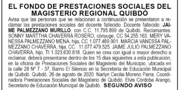 Edicto 2do aviso Jaime Palmezzano Murillo