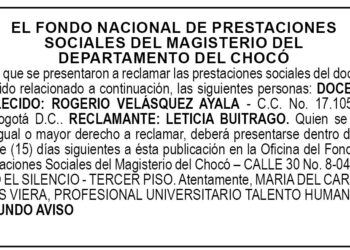 Edicto 2 aviso Rogerio Velásquez Ayala