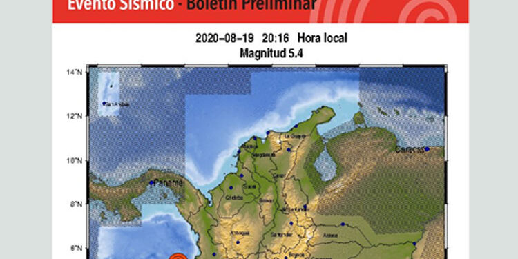 Dos sismos sacudieron el Pacífico chocoano en las últimas horas