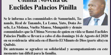 Última Novena de Euclides Palacios Pinilla