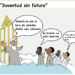 Juventud sin futuro. Caricatura.