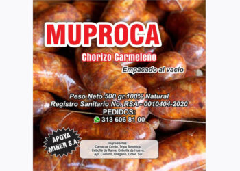 El delicioso chorizo carmeleño recibió registro Invima