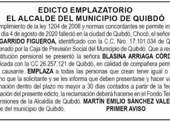 Edicto 1er aviso Eliécer Garrido Figueroa