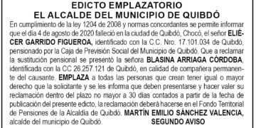 Edicto 2do. aviso Eliécer Garrido Figueroa