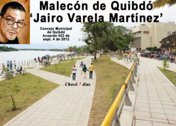 Desde el año 2012 el malecón de Quibdó se llama ‘Jairo Varela Martínez’