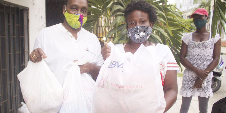 Red de Mujeres Chocoanas recibe ayudas alimentarias con aportes de Fiduciaria BBVA