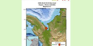 Sismo de magnitud 4.7 en Unguía