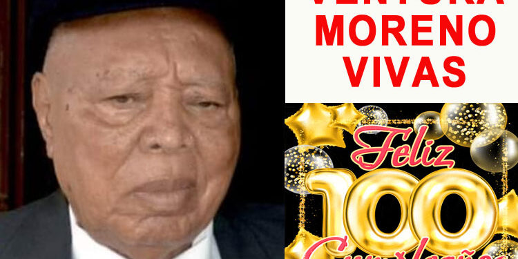 Ventura Moreno Vivas, 100 años