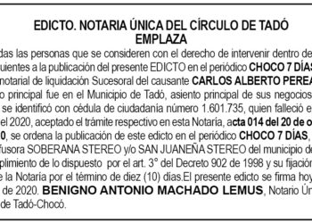 Edicto Carlos Alberto Perea