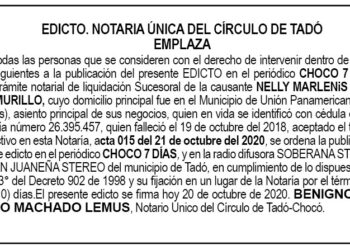 Edicto Nelly Marlenis Aguilar Murillo