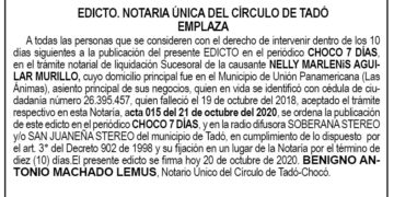 Edicto Nelly Marlenis Aguilar Murillo
