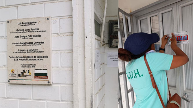 Gobernación del Chocó cerró Hospital Centro de Salud Bajirá, operado por Antioquia
